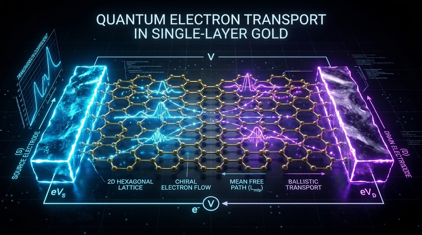 Quantum Transport in Single-Layer Gold